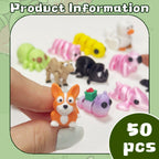Mini Articulated Fidget Animals Bulk Pack | Portable Pocket Stress Relief Toys