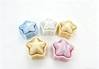 Cute Puffy Star Pocket Clicker Fidget Toy | Mini Quiet Stress Relief Toy for Anxiety & Focus