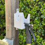 Wall Mount Hose Spray Holder | Outdoor Garden Nozzle Storage Rack, Easy Install