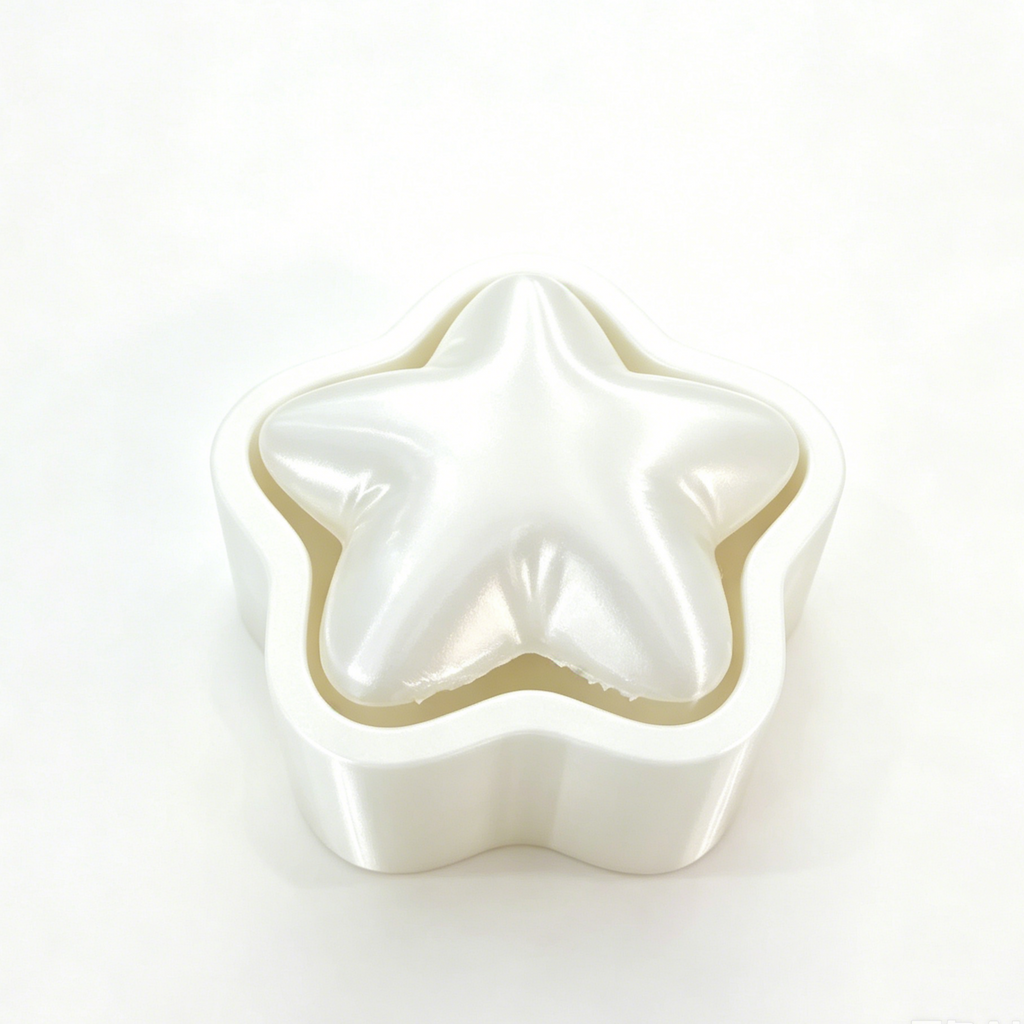 Cute Puffy Star Pocket Clicker Fidget Toy | Mini Quiet Stress Relief Toy for Anxiety & Focus