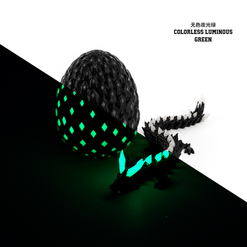 3D-Printed Multicolor Glow-in-the-Dark Dragon Egg Set: A Best-Selling Cross-Border Halloween Craft, Decorative Item, and Gift for Kids with Storage