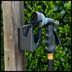 Wall Mount Hose Spray Holder | Outdoor Garden Nozzle Storage Rack, Easy Install