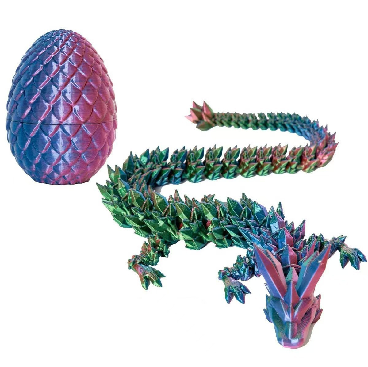 3D-Printed Dragon Eggs | Divine Dragon Set: Toy, Gemstone Dragon Figurine, Collectible, Gift, Decorative, Creative, Trendy Toy