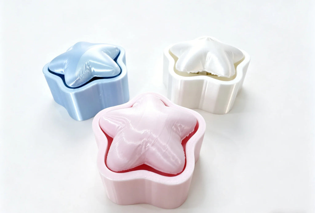 Cute Puffy Star Pocket Clicker Fidget Toy | Mini Quiet Stress Relief Toy for Anxiety & Focus