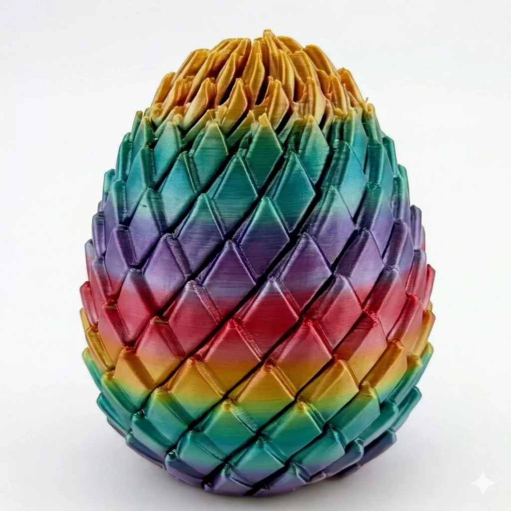 3D-Printed Cross-Border Slime Twisty Fidget Dragon Egg—Stress-Relief Dragon Egg with Dragon Scales