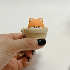 Pop Up Fox Pot Fidget Clicker | Kawaii Portable Pocket Stress Relief Toy