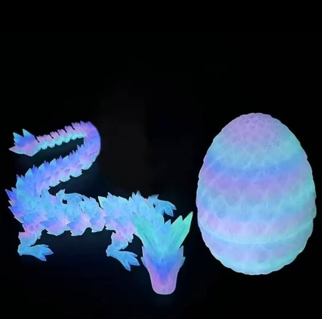 3D-Printed Dragon Eggs | Divine Dragon Set: Toy, Gemstone Dragon Figurine, Collectible, Gift, Decorative, Creative, Trendy Toy