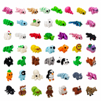 Mini Articulated Fidget Animals Bulk Pack | Portable Pocket Stress Relief Toys